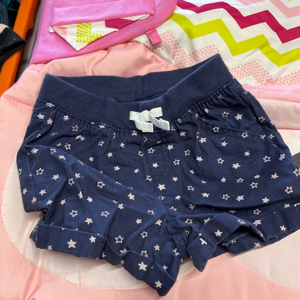 Jumping Beans Dark Blue Shorts with Star Pattern